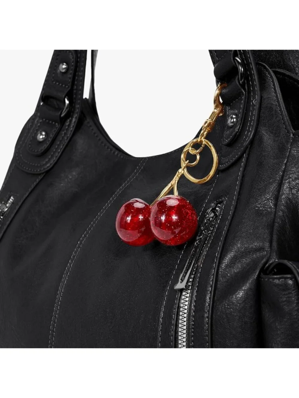 Chic Slouchy Hobo Shoulder Bag - Soft Leather Tote, Crossbody & Satchel Style